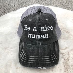🆕 Modern Karmavore Be a Nice Human Trucker Hat